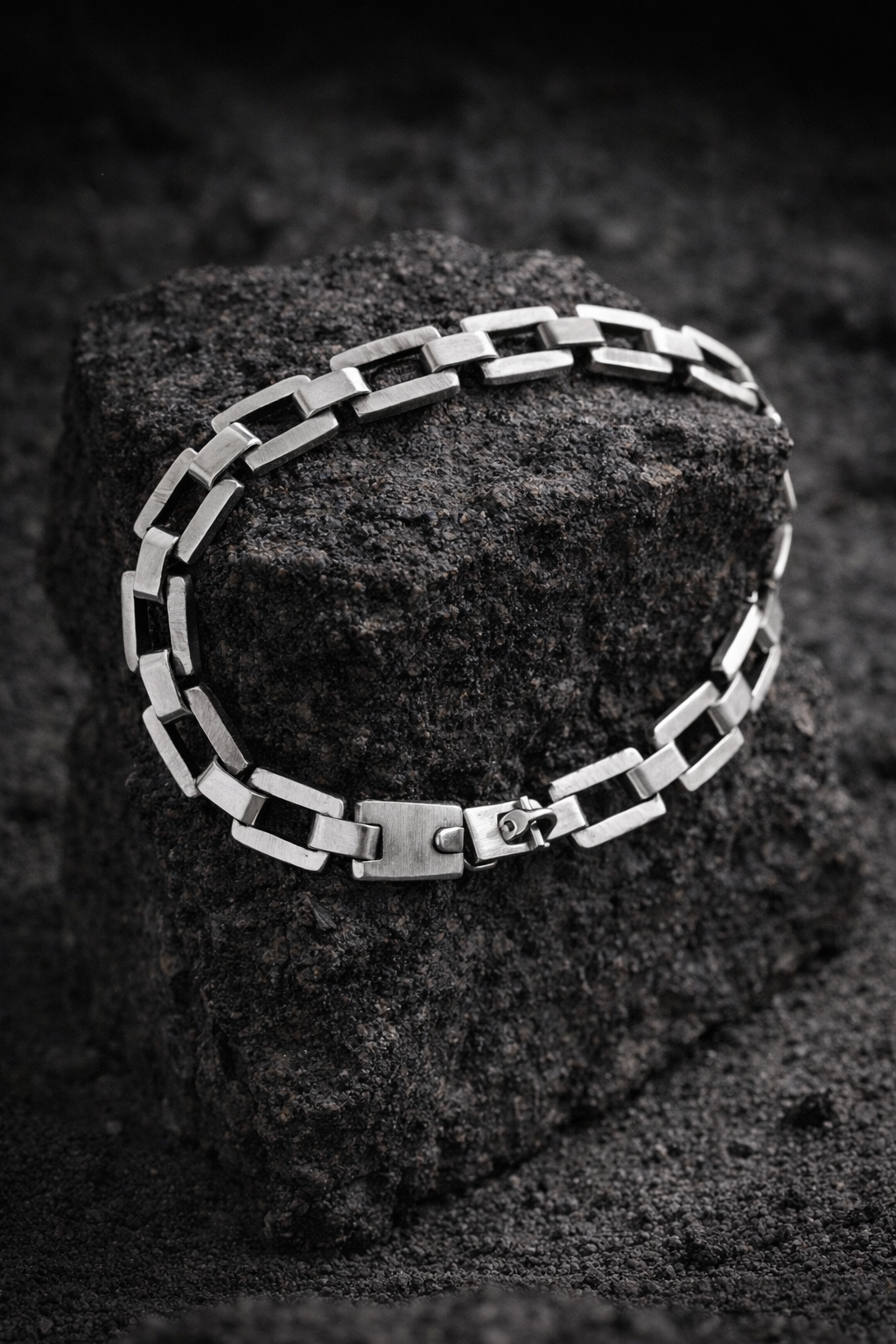 Pulsera cuadrada en plata 925