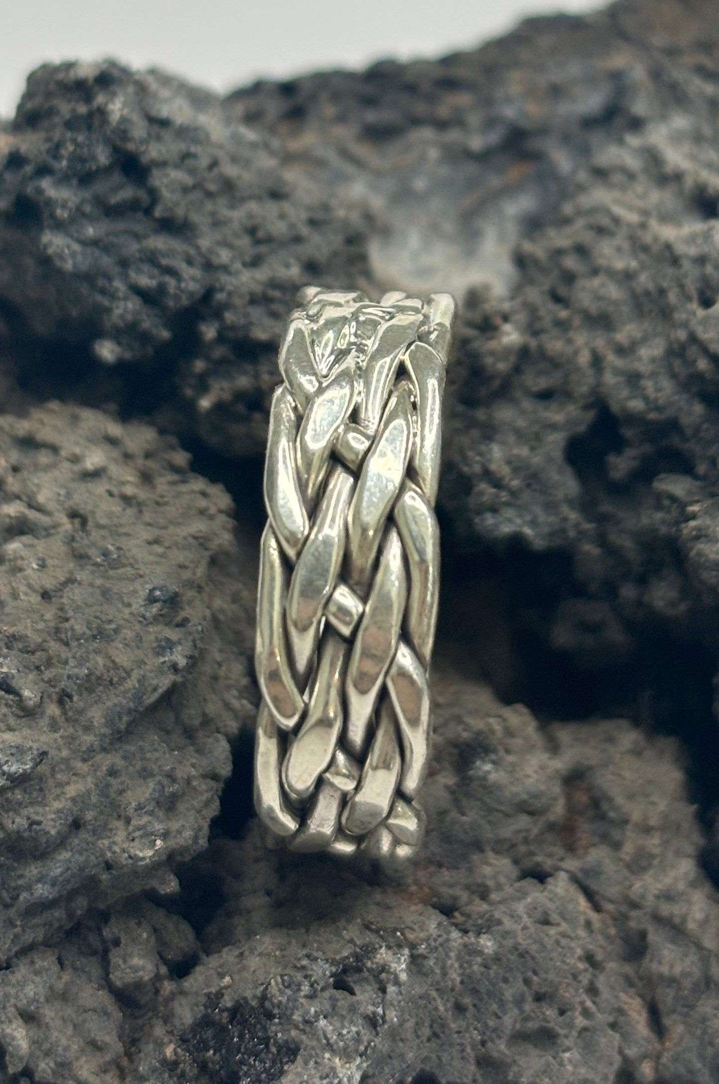 Anillo Trenzado en plata 925