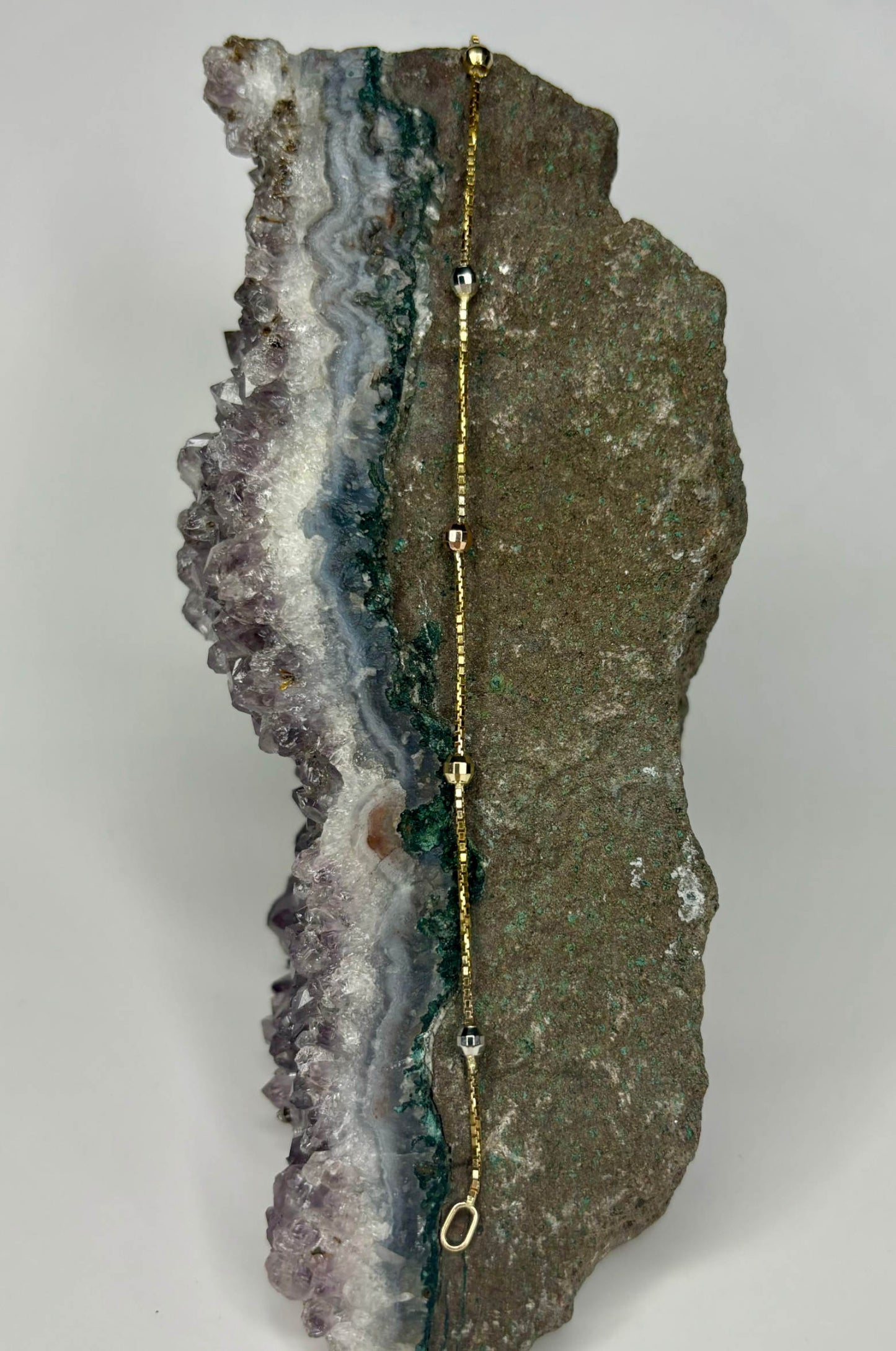 Pulsera Corte Diamante en Oro Blanco, Oro Amarillo y Oro Rosa 14k