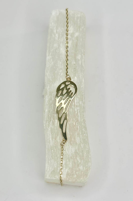 Pulsera Ala de Ángel en Oro Amarillo 14k