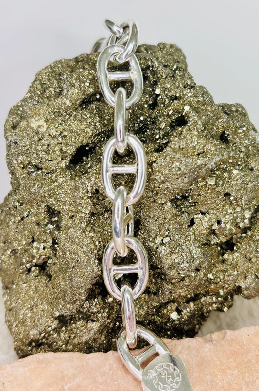 Pulsera tejido Gucci en plata 925