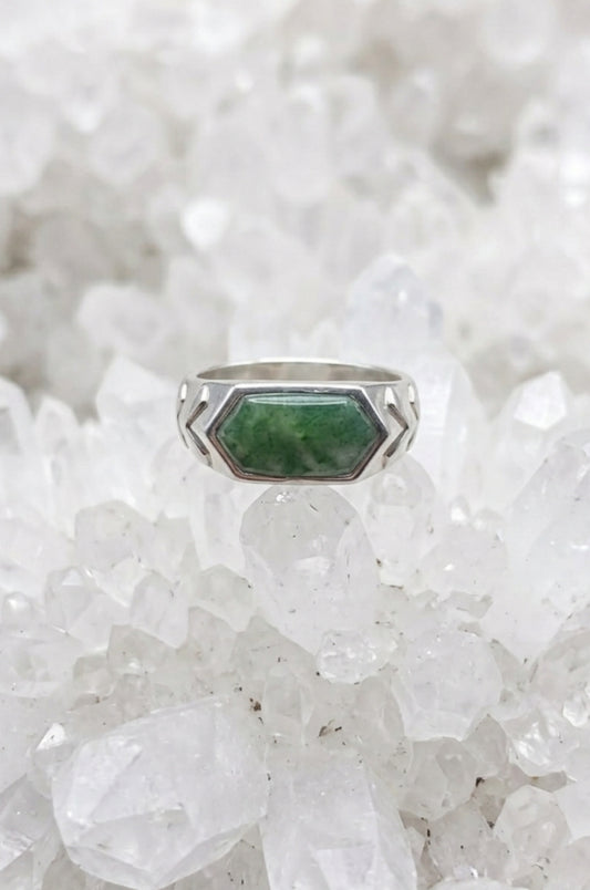 Anillo jade en plata 925