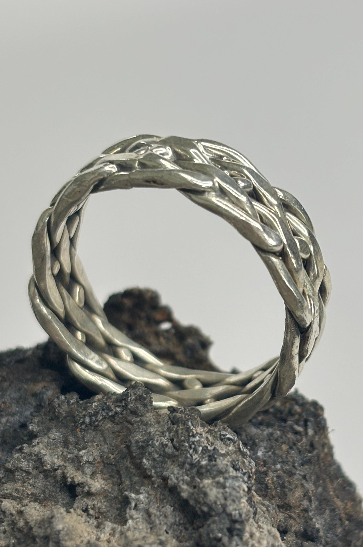 Anillo Trenzado en plata 925