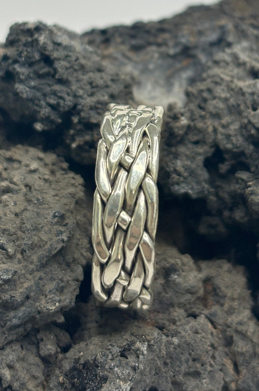 Anillo Trenzado en plata 925