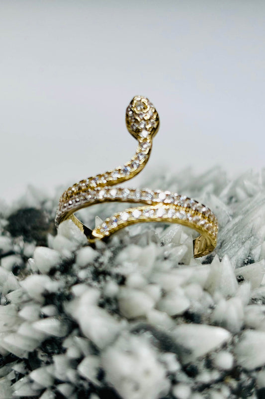 Anillo Serpiente en Oro Amarillo 14k
