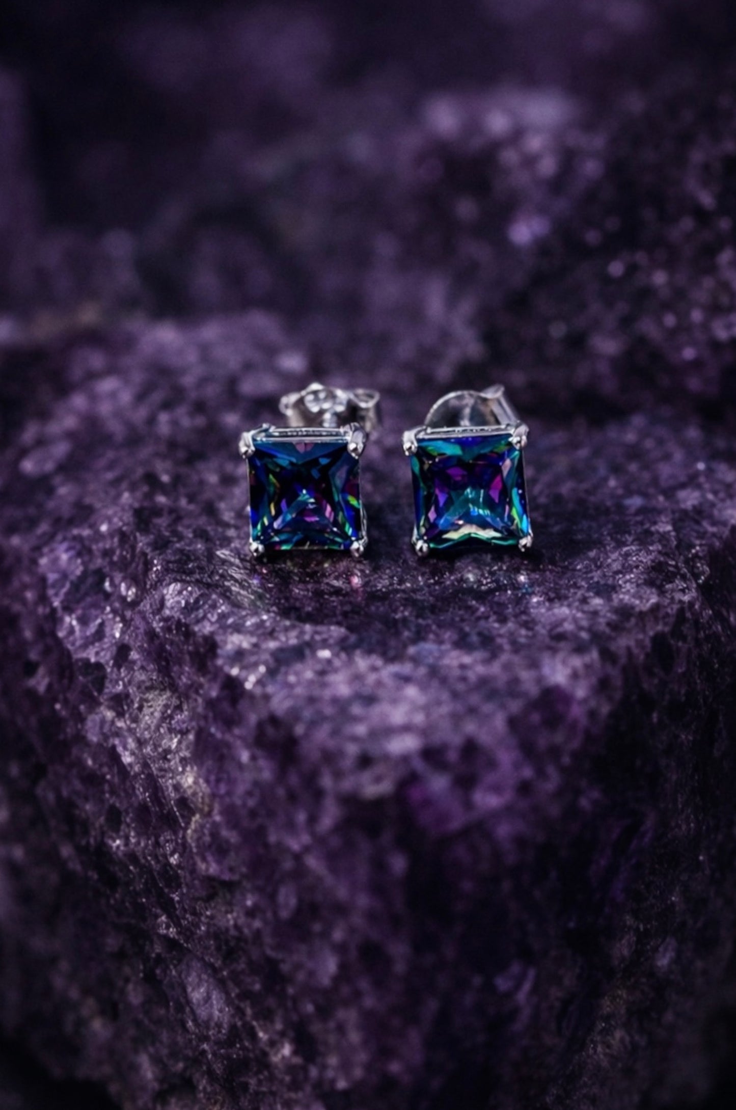 Aretes princesa mística en plata 925