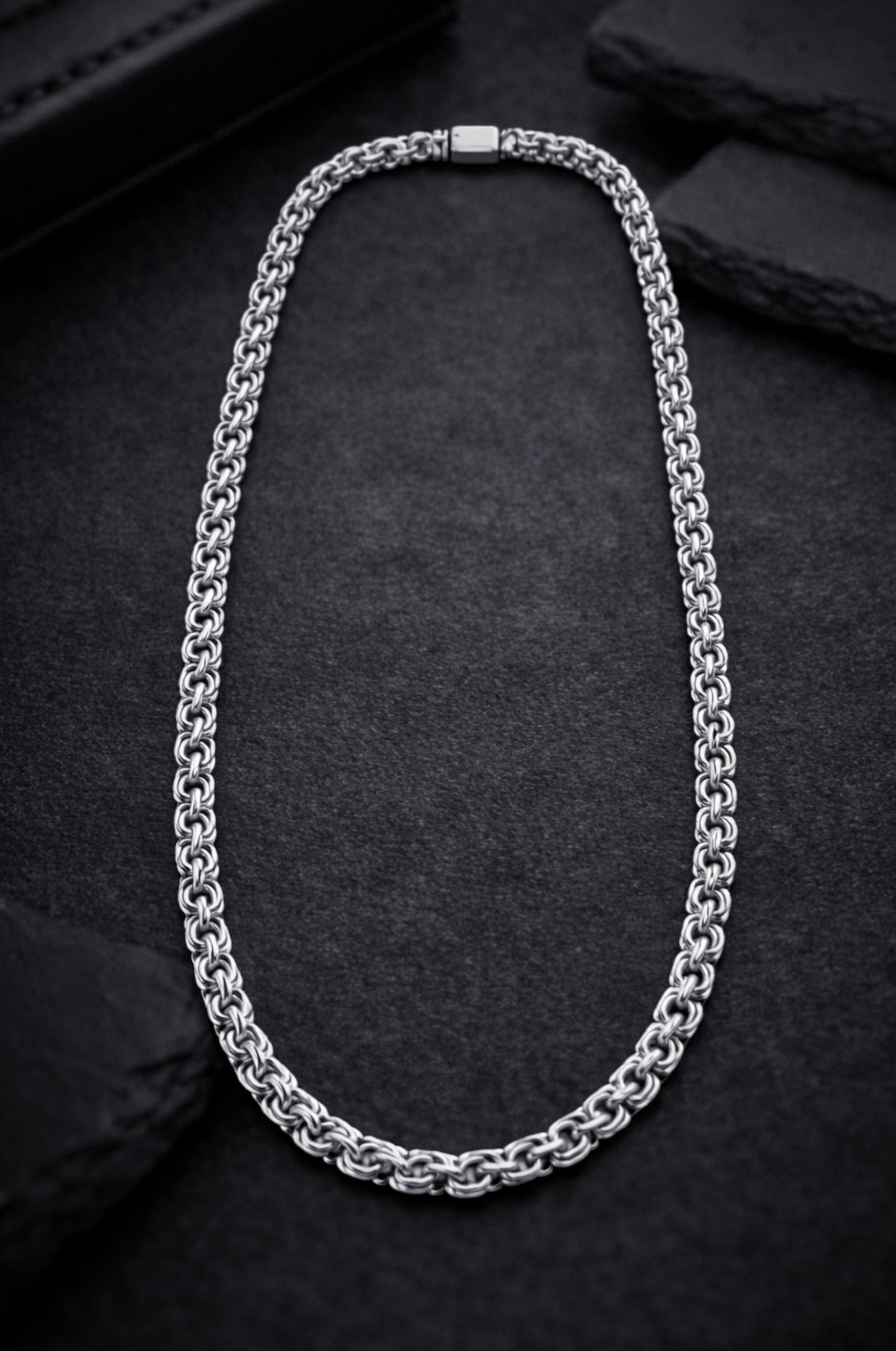 Cadena belcher en plata 925