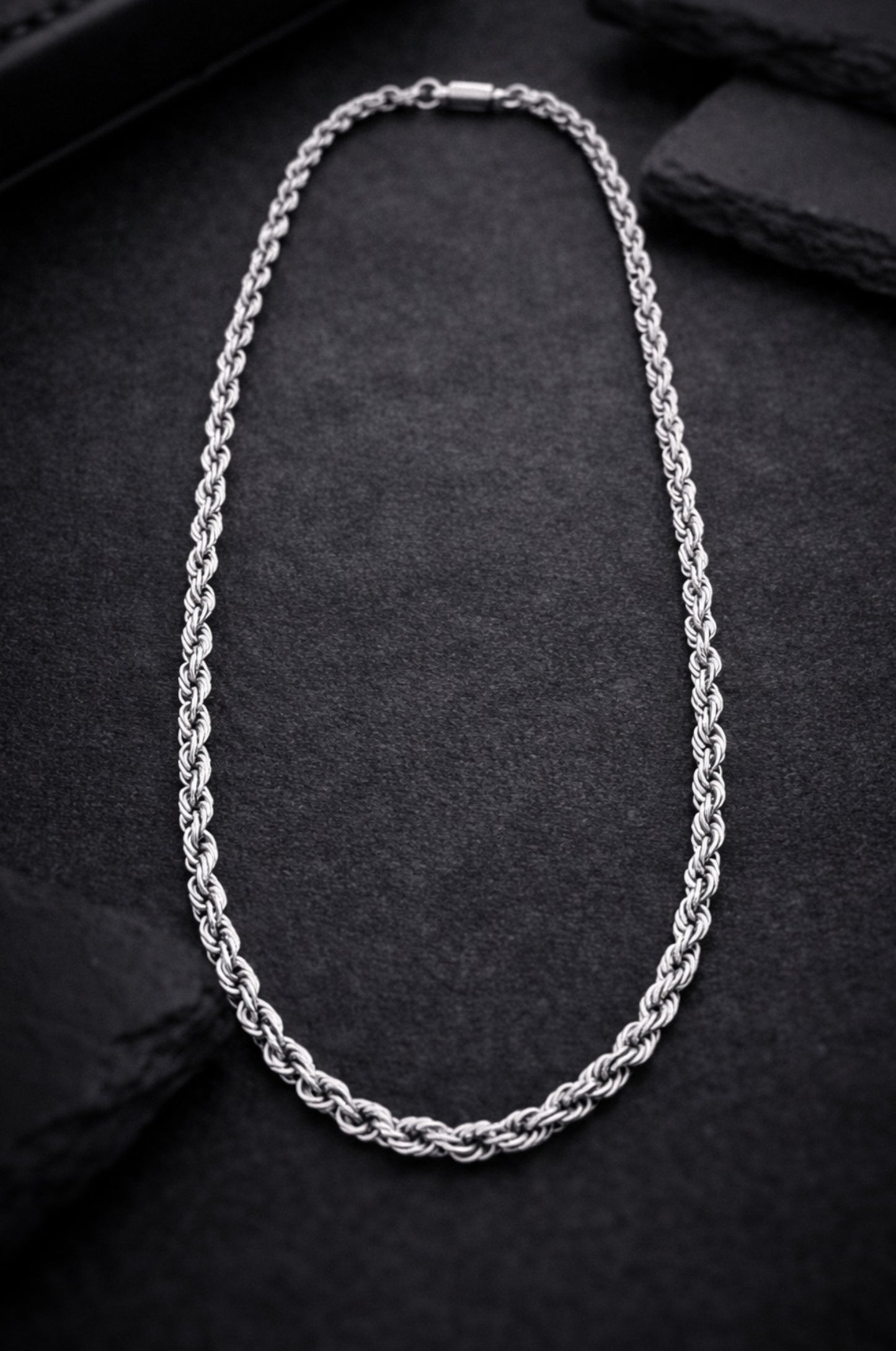 Cadena torsal en plata 925