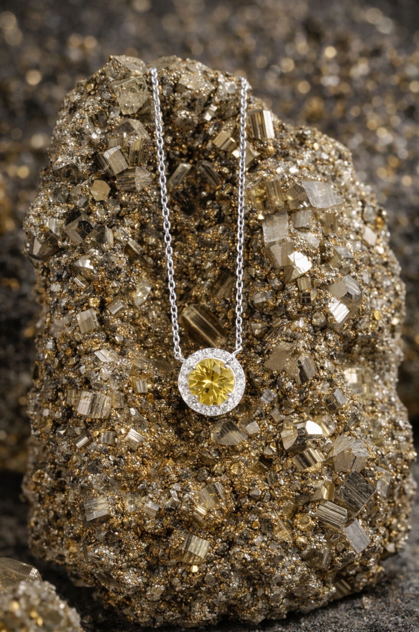 Collar de Heliodoro en plata 925