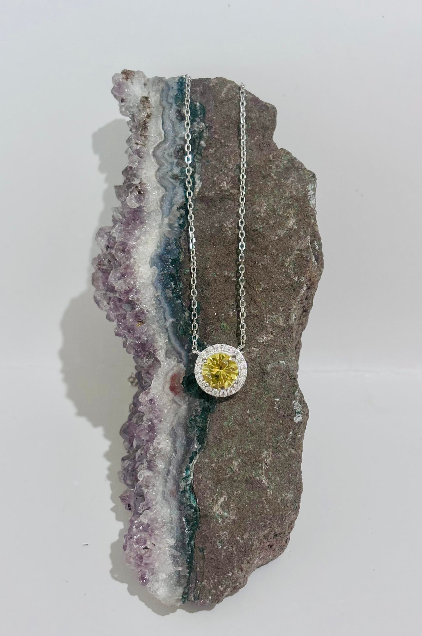 Collar de Heliodoro en plata 925