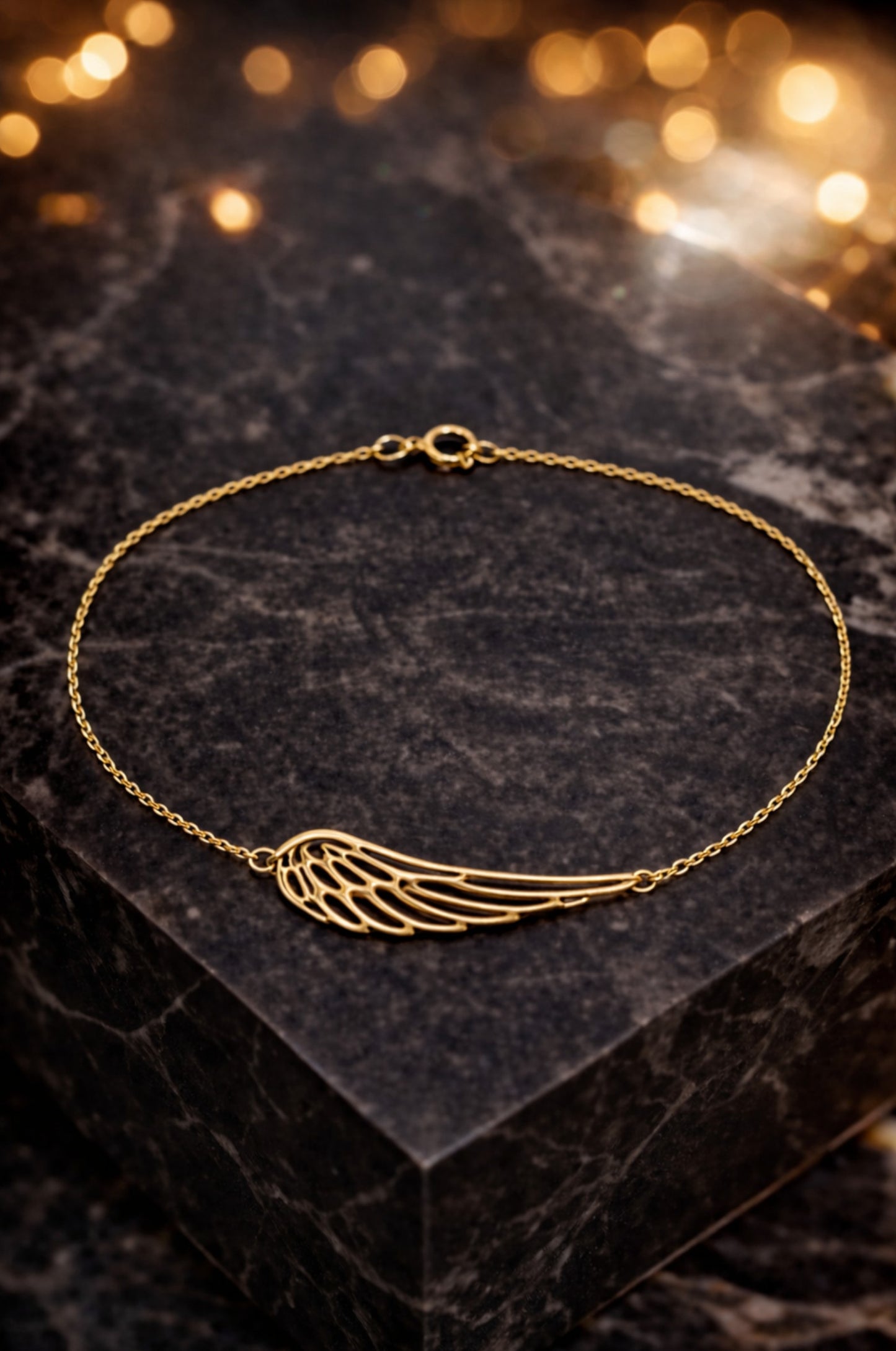 Pulsera Ala de Ángel en Oro Amarillo 14k