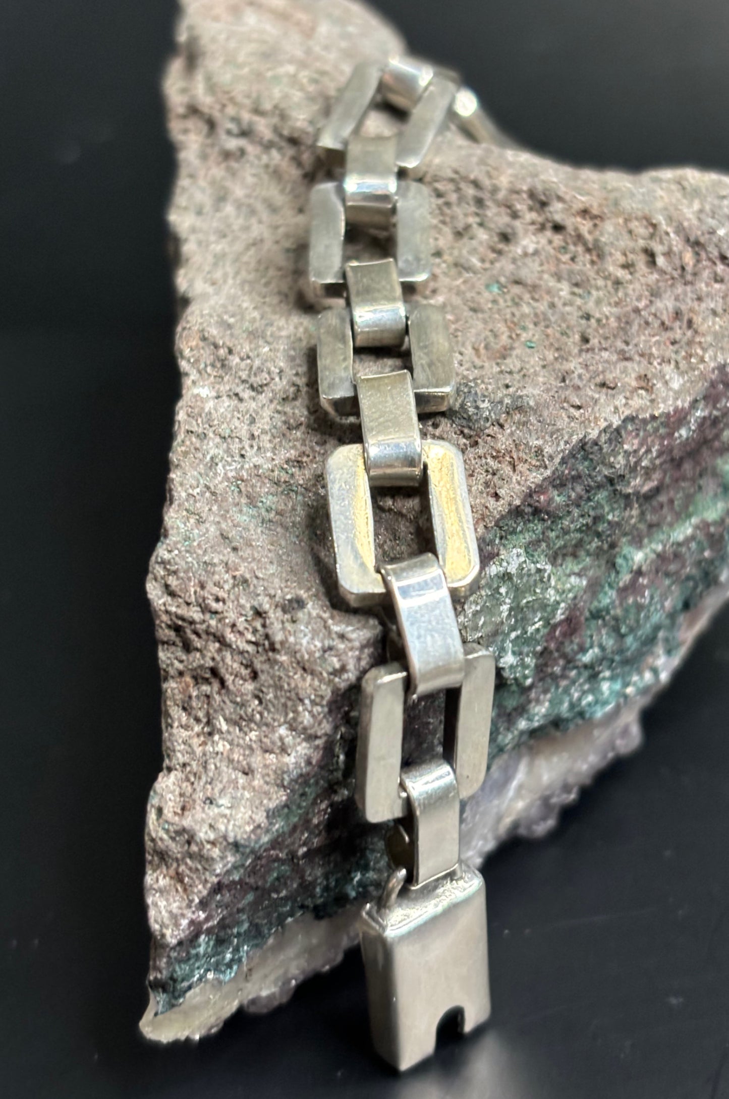 Pulsera cuadrada en plata 925