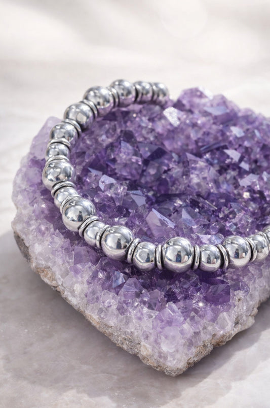 Pulsera tipo Tiffany con argollas en plata 925 de 20 cm de largo